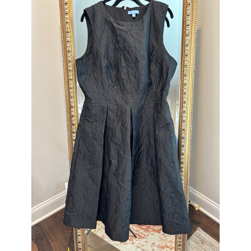 Draper James RSVP Black Sleeveless A-Line Dress Back Zipper Sz.XL